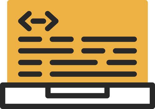 Header Code Vector Icon Design