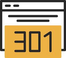 301 Redirect Vector Icon Design