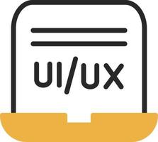 diseño de icono de vector de diseñador de ui ux