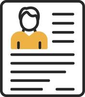 Bad Resume CV Vector Icon Design