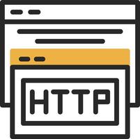 diseño de icono de vector de http