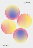 Trendi Gradient illustration background circle, round, layout poster, banner, abstract blur geometry web vibrant photo