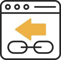 Backlink Vector Icon Design