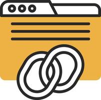 Backlinks Vector Icon Design