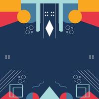 Simple colorful shape geometric background vector