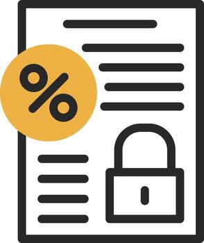 Fixed Interest Vector Icon Design