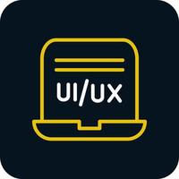 diseño de icono de vector de diseñador de ui ux