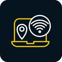 Digital Nomad Hub Vector Icon Design