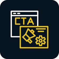 diseño de icono de vector de cta