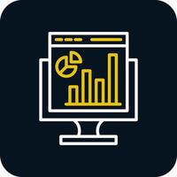 Web Analytics Vector Icon Design