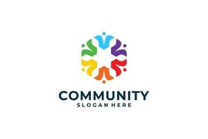 People community logo design vector