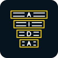 diseño de icono de vector de aida