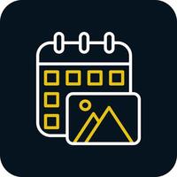 Content Calendar Vector Icon Design