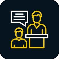 Job Interview Vector Icon Design