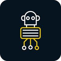 Nano Robot Vector Icon Design