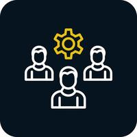 Employee Management Vector Icon Design