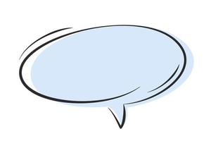 Speech bubble. Element design for text, chat or message. Vector illustration