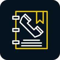 Phone Book Vector Icon Design