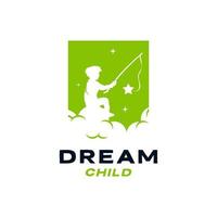 Kid Dream logo design template vector