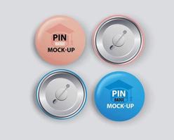 button badge or pinback design with Vector