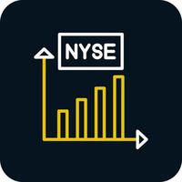 diseño de icono de vector de nyse