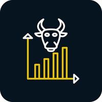 Bull Market Vector Icon Design