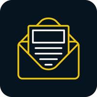 E Newsletter Vector Icon Design