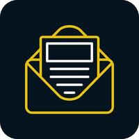 E Newsletter Vector Icon Design