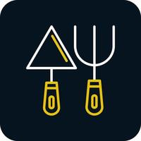 Fork And Trowel Vector Icon Design