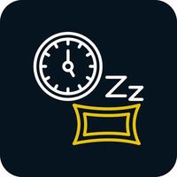 diseño de icono de vector de tiempo de dormir