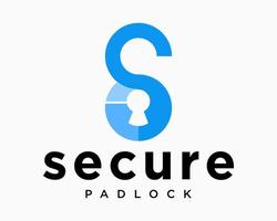 Set Letter S Monogram Padlock Security Safety Guarding Shield Symbol Technology Brand Design Vector