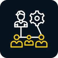 Organization Structure Vector Icon Design