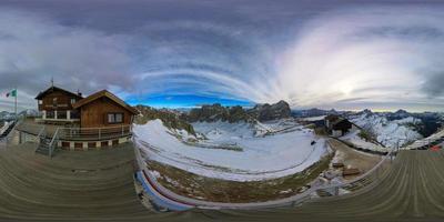 Spectacular Views of the Mountain Peaks and Valleys of the Dolomites photo