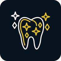 diseño de icono de vector de blanqueamiento de dientes