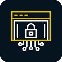 Internet Security Vector Icon Design