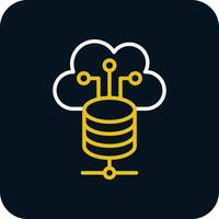 Cloud Storage Vector Icon Design