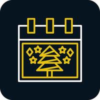 diseño de icono de vector de árbol de navidad