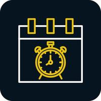 diseño de icono de vector de reloj de alarma