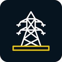 Electric Pole Vector Icon Design