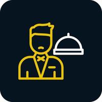 Waiter Vector Icon Design