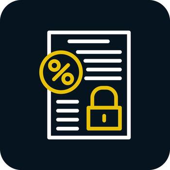 Fixed Interest Vector Icon Design