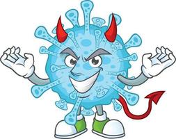 A cartoon character of fever coronavirus vector