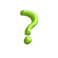 Question mark symbol icon realistic vector