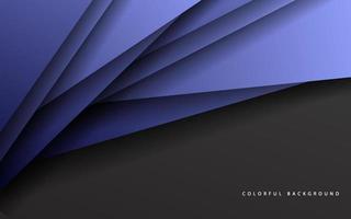 Abstract overlap layer blue color background vector