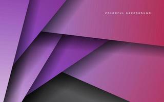 Abstract overlap layer papercut grey and purple background vector