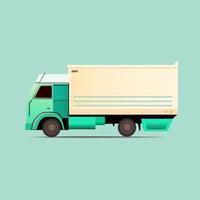 Truck flat illustration vector