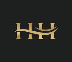 letra h h vinculado logo vector