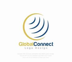 World Globe logo or Global Logo vector