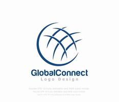 World Globe logo or Global Logo vector