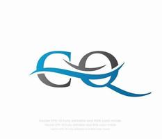 Letter C Q Linked Logo vector